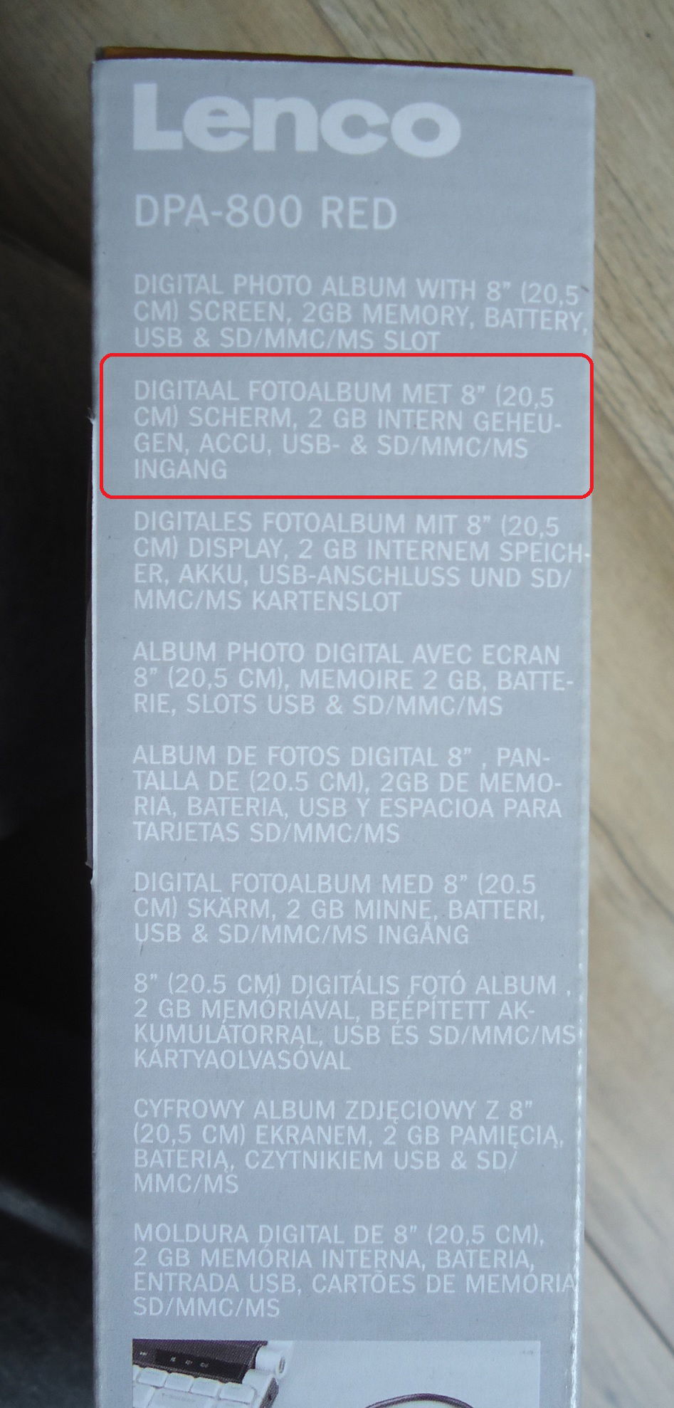 Nieuw digitaal fotoalbum met 20,5 cm scherm van Lenco. - Afbeelding 6