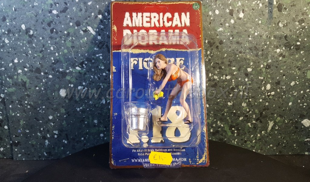 Diorama figuur Car Wash Cindy AD155 1:18 - Afbeelding 3