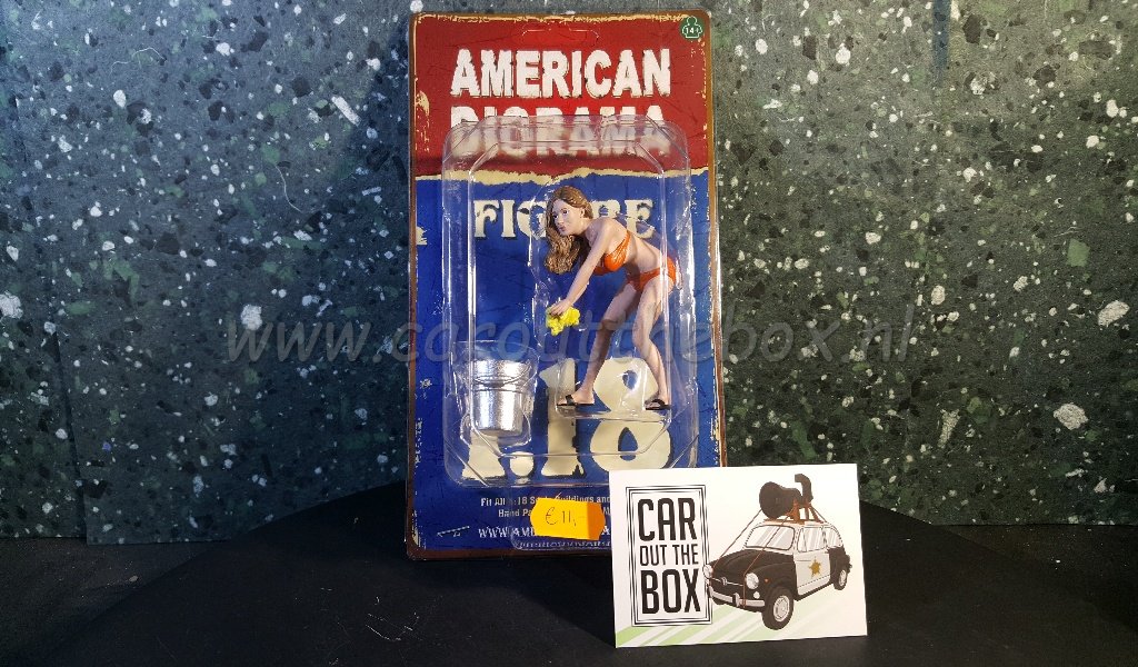 Diorama figuur Car Wash Cindy AD155 1:18 - Afbeelding 4