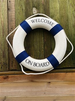 Prachtige reddingsboei met de tekst: WELCOME ON BOARD - 3