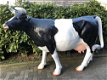 Tuinbeeld van levensgrote koe, sculptuur koe, heel groot beeld - 0 - Thumbnail