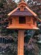 Groot staand vogelhuis, hout, met voederunit - 6 - Thumbnail