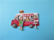 53 Bubbly girls /  hamburger eten