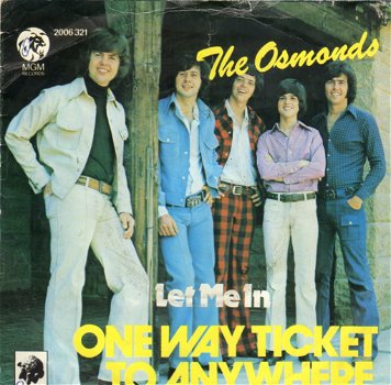 The Osmonds ‎– One Way Ticket To Anywhere (1973) - 0