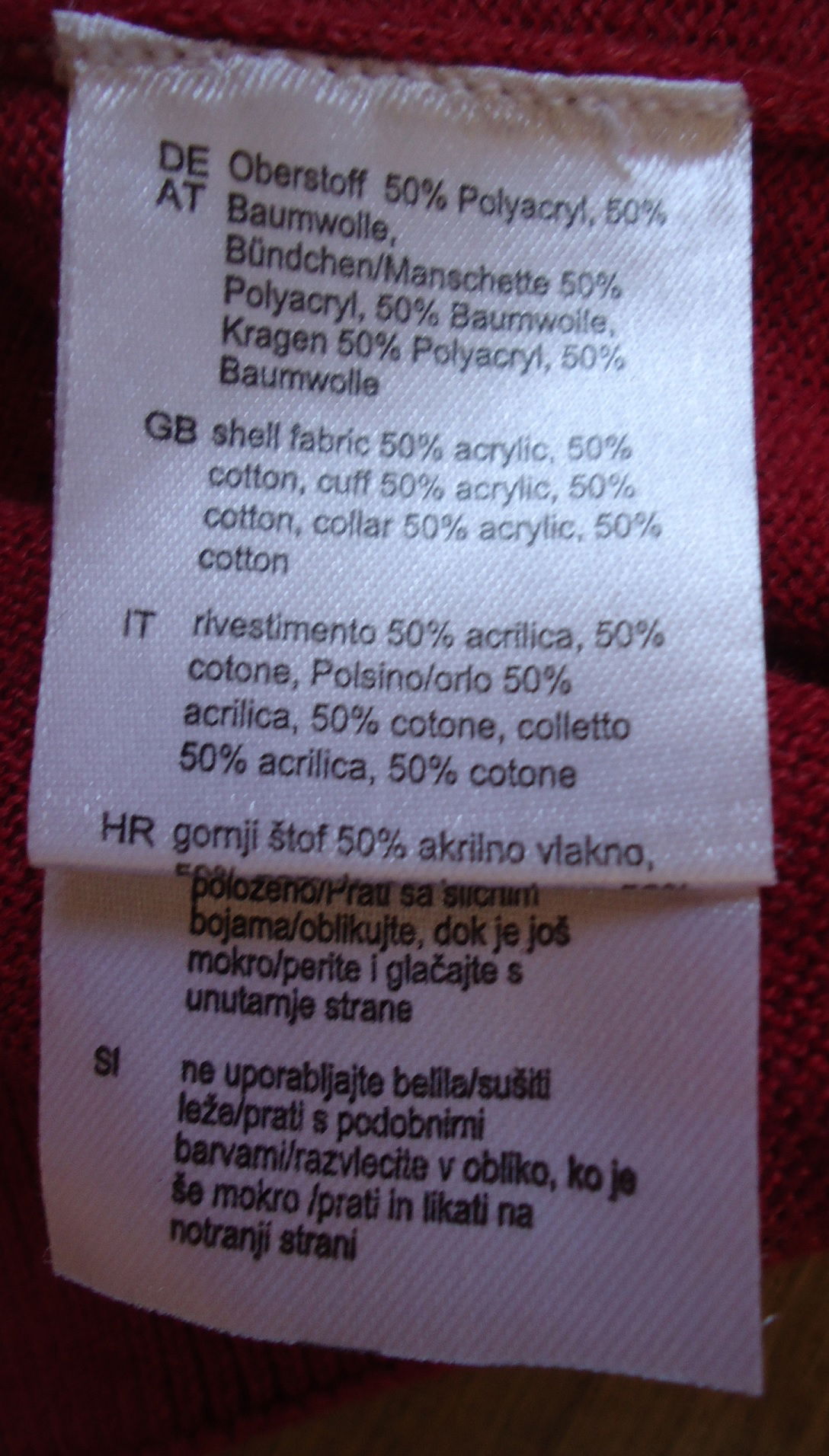 Te koop nieuwe rode trui met V-hals van Reward (maat: L). - Afbeelding 5