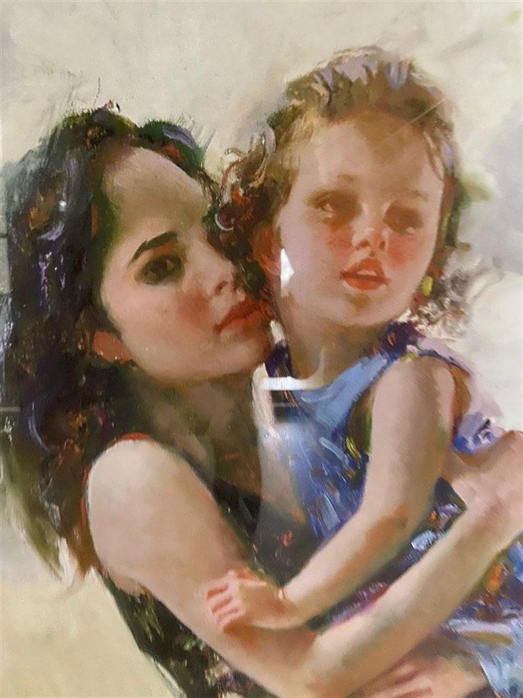 Art Giclee on paper by Pino, Close to my heart. - Afbeelding 8