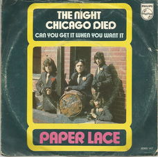 Paper Lace ‎– The Night Chicago Died (1974)