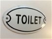 Bord emaille - ''Toilet'', voor de wc-deur - 2 - Thumbnail