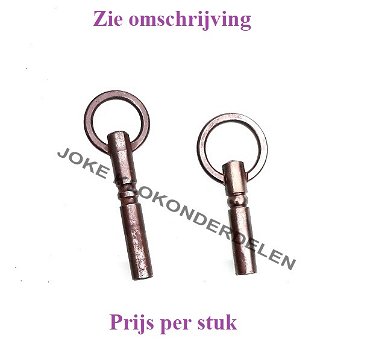 = Klok sleutel = oud = - 0