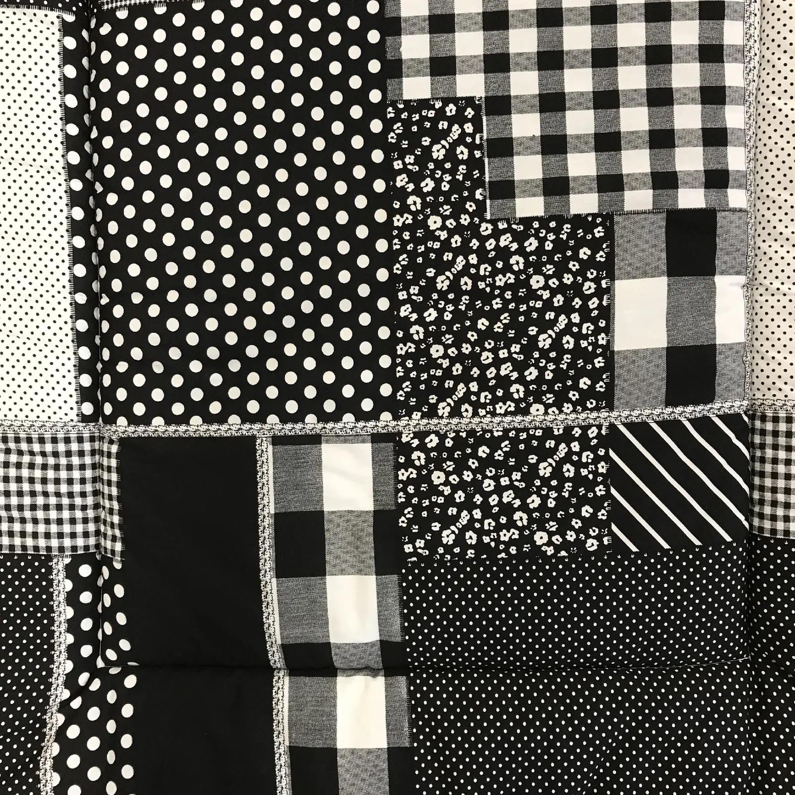 Nieuw boxkleed "Black&White" 77 x 97 cm - Afbeelding 3