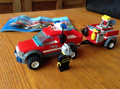 Lego City brandweerauto met aanhanger - 2