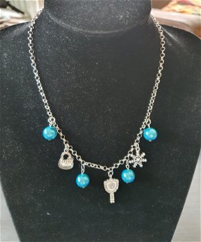 Ketting Blauwe spiegel - 0