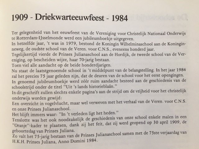 Rotterdam IJsselmonde 30 april 1909-1984 (Prinses Julianaschool) - Afbeelding 3