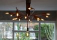 Koperen design lamp, plafond lamp - boven eettafel, exclusief - 0 - Thumbnail