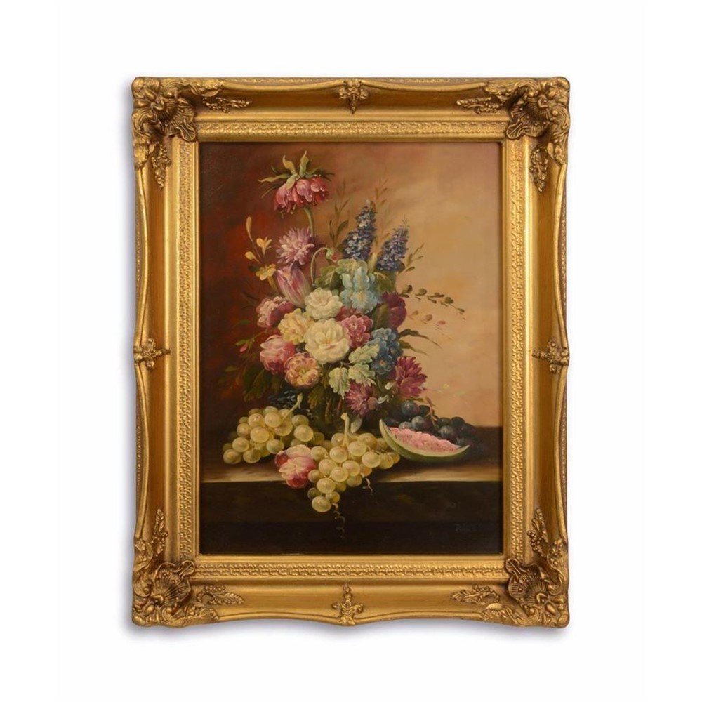 olieverf schilderij, een stilleven van een bloemstuk-rust - nr. 1