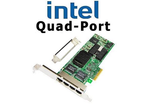 0401|Intel PRO/1000 PT ET Quad-Port PCI-e Server Adapter LP/ FH - 0