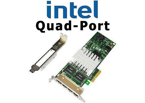 0401|Intel PRO/1000 PT ET Quad-Port PCI-e Server Adapter LP/ FH - 3