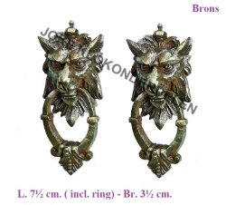 = 2 Zijstuk / Ornament = klokstel =44538
