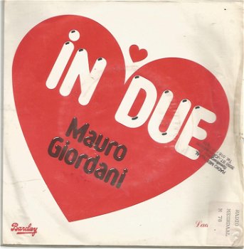 Mauro Giordani ‎– In Due (1977) - 0
