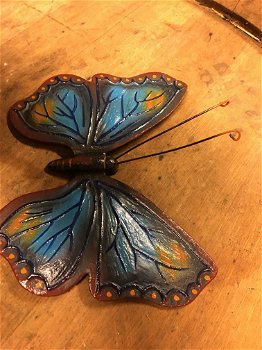 Vlinder, fraaie muurdecoratie, tuininspiratie, in kleur - 3