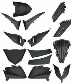 Kappenset Yamaha T-Max 530 T max 14-dlg Mat zwart