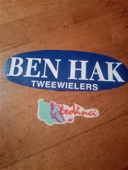 Sticker Leovinci licht blauw NIEUW ORIGINEEL