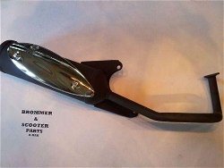 Uitlaat China Gy6 4t Kymco Filly Peugeot V-Clic Retro 10 inch