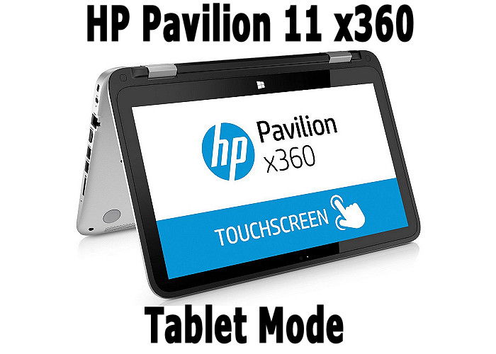HP Laptop, 11,6" Touchscreen, Tablet, QC, 120GB SSD, 4GB W10 - Afbeelding 3