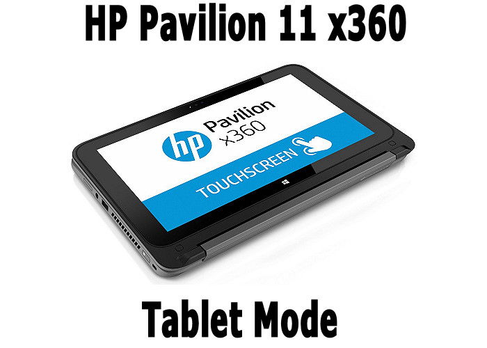 HP Laptop, 11,6" Touchscreen, Tablet, QC, 120GB SSD, 4GB W10 - Afbeelding 4