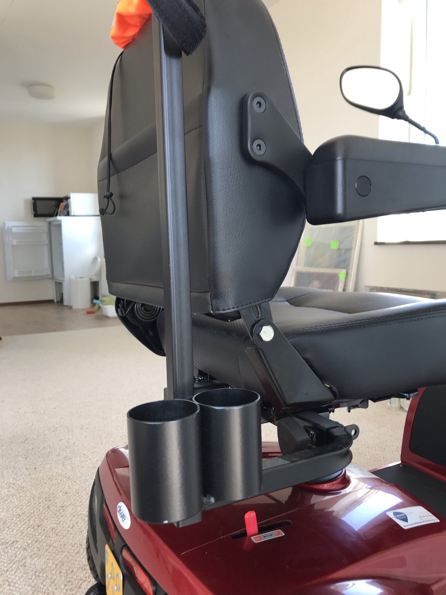 Zeer mooie rode Drive ST4D scootmobiel - Afbeelding 7