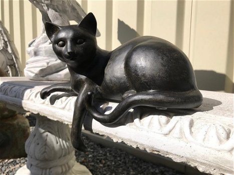 1 sculptuur kat uit Polystein , poes ,kat - 5