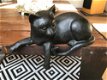 1 sculptuur kat uit Polystein , poes ,kat - 7 - Thumbnail