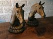 2 paardenbeelden als boekensteun, massief ijzer,prachtig - 1 - Thumbnail