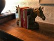2 paardenbeelden als boekensteun, massief ijzer,prachtig - 4 - Thumbnail