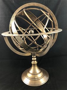 Armillaire bol Globe klok  Astrolabe Vintage kompas