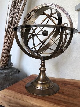 Armillaire bol Globe klok Astrolabe Vintage kompas - 5