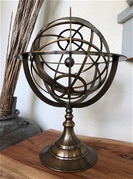 Armillaire bol Globe klok Astrolabe Vintage kompas - 7