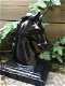 Boekensteunenset gietijzeren paardenhoofden zwart - 4 - Thumbnail