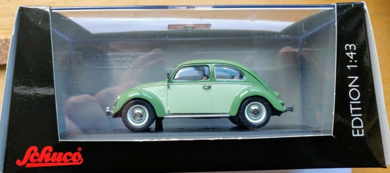 1:43 Schuco VW Volkswagen Kever twotone green - 0