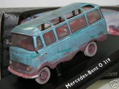 1:43 Schuco 02817 Mercedes Benz O319 bus touringcar 'Barnfind' - 0