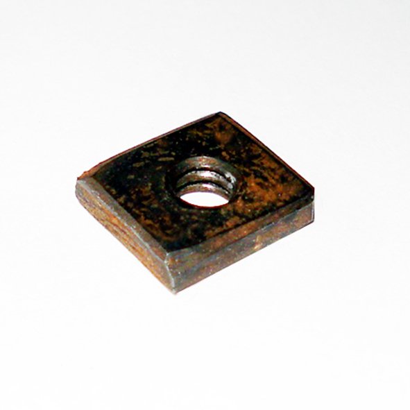 = comtoise= afstelmoer slingerlood = vierkant = dik 2 mm = - Afbeelding 2