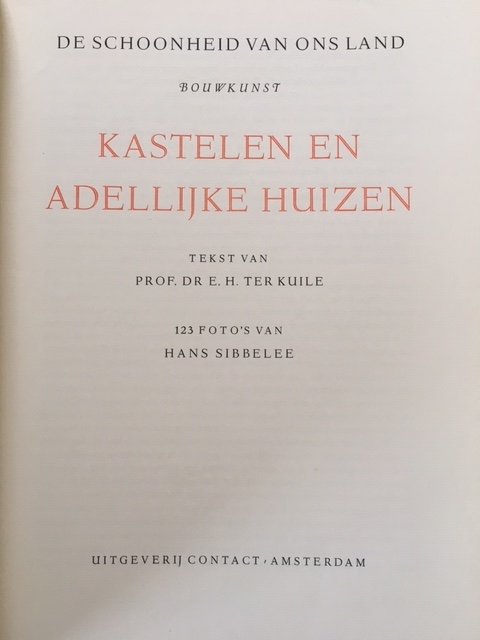 Kastelen en adellijke huizen - E.H. ter Kuile - Afbeelding 2