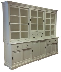 Winkelkast Haarlem wit - wit 285 x 55/45 x 235cm