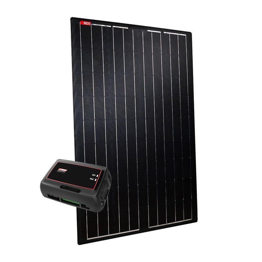 NDS LIGHTSOLAR 105W Semi-Flex Black Zonnepaneel SET + SC320M - nr. 1