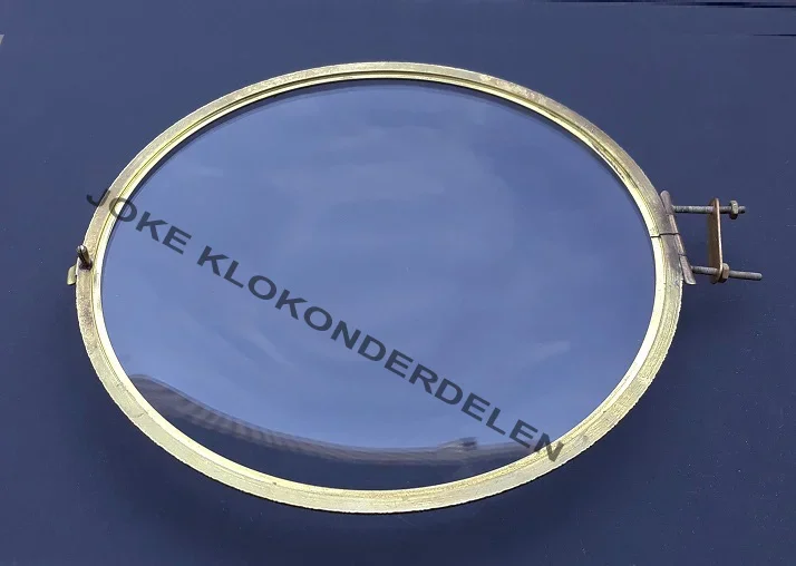 = Pendule deur = bol geslepen glas =44721 - Afbeelding 2