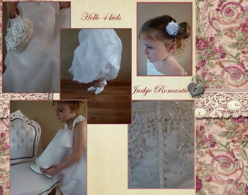NIEUW kleedje trouwen jurkje bruidsmeisje jurk communie romantic - Afbeelding 2