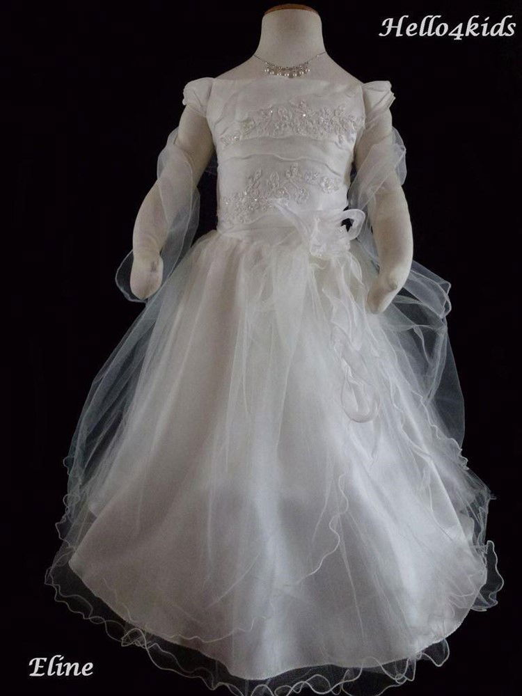 NIEUW kleedje trouwen jurkje bruidsmeisje jurk communie romantic - Afbeelding 5