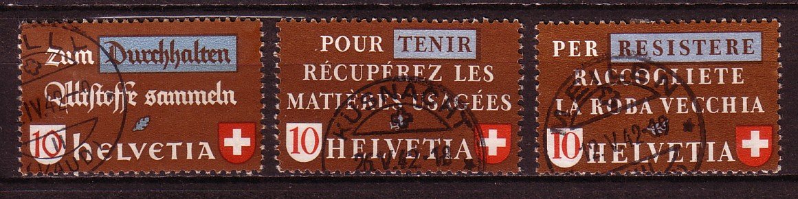 Zwitserland 405 - 407 gestempeld - 0