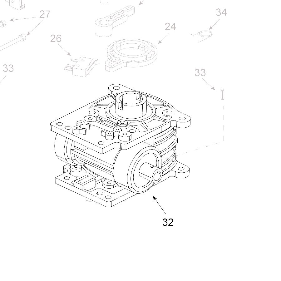 Teleco 12569 spare part Horizontale aandrijving T.65/85 - nr. 1