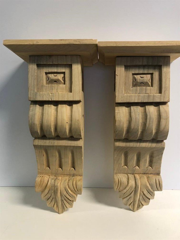 Fraaie set snaks,wandconsole met de hand gesneden hout - Afbeelding 2